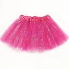 Saia de tule rosa com glitter q23855 Saia de tule rosa com glitter q23855