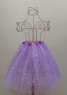 Saia de Tulê Tutu Fantasia de Carnaval com Glitter Tamanho Único Roxo Lilás