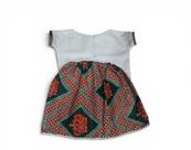 Saia e Bata Infantil Estampa Africana - Candomblé