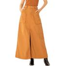 Saia enfim cargo midi em sarja feminino ref: mal1000130866