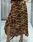 Saia envelopada animal print animal print