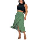 Saia Envelope Estampada Feminino Forrada Zig Zag Saia 2622pai