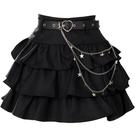 Saia Eominve Gothic Lolita Harajuku Y2K de cintura alta para mulheres