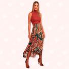Saia Estampada C/ Jabour - Moda Casual Chic Saia Estampada C/ Jabour - Moda Casual Chic