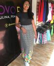 Saia estampada feminina
