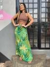 Saia estampada - Verde