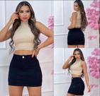 Saia Feminina Cargo Levanta bumbum com Lycra