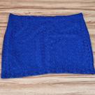 Saia Feminina Curta Guipir Azul Bic Plus Size