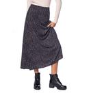 Saia Feminina Endless Midi Poá Preto/Branco