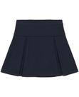 Saia feminina IZOD Sensory-Friendly Pleated Navy 14