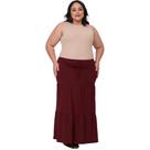 Saia Feminina Longa Evangélica Camadas Senhoras Babados