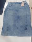 Saia Feminina Modelo Evangélico Jeans Claro Tam G