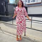 Saia Feminina Plus Size Floral