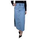 Saia Feminina Recuzza Longa Jeans Claro - 11020 Saia Feminina Recuzza Longa Jeans Claro - 11020