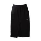 Saia Feminina Rovitex Midi com Fenda e Bolsos Preto
