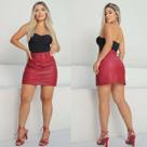 Saia Feminina Tecido material sintético Cintura Alta Saia Social Moda Elegante Saia Feminina Tecido material sintético Cintura Alta Saia Social Moda Elegante