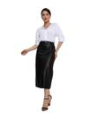 Saia Feminino de material sintético com Fenda Frontal SAI-0010
