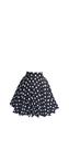 Saia Godê Duplo Infantil Poá Preto Bolinha Vintage Retrô - Absoluto Glamour