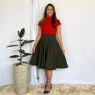 Saia Gode Midi Rodada Social Moda Evangélica Congresso Saia Gode Midi Rodada Social Moda Evangélica Congresso