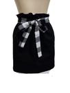 Saia Infantil Clochard Dupla Face Modinha Xadrez