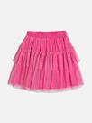 Saia infantil de tule rosa