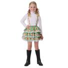 Saia Infantil Festa Junina Xadrez com Suspensório Roupa Menina Salopete Jardineira Dança Quadrilha São João