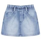 Saia Infantil Look Jeans c/ Elástico Jeans