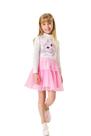 Saia Infantil Menina De Tule Com Brilho Tutu Mundo Cinti Rosa Lilás 12455