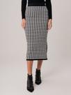 Saia Jacquard Daiane Preto