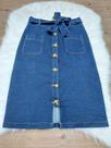 Saia jeans com elastano