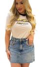 Saia Jeans Comfort High Medalhas 36 38 40 42 Lança Perfume Saia Jeans Comfort High Medalhas 36 38 40 42 Lança Perfume