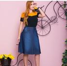 Saia jeans cor Azul tamanho 42