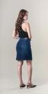 Saia jeans curto fem bivik
