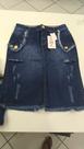 Saia jeans,