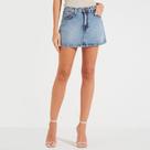 Saia Jeans Forum Basic Ou25 Azul Feminino Saia Jeans Forum Basic Ou25 Azul Feminino
