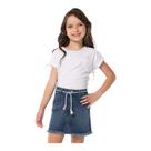 Saia Jeans Infantil Feminina Tam 10 Mania Kids