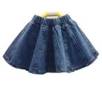 Saia jeans infantil