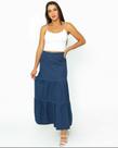 Saia Jeans longa