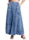 Saia Jeans Sawary Midi - 281984 - Azul médio 40