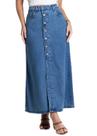 Saia Jeans Sawary Midi - 281987 - Azul médio 38