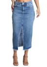 Saia Jeans Sawary Midi - 281991 - Azul médio 38