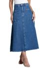 Saia Jeans Sawary Midi - 282062 - Azul médio 36