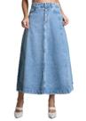 Saia Jeans Sawary Midi - 282219 - Azul médio 38