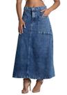 Saia Jeans Sawary Midi - 283140 - Azul médio 42