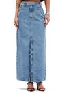 Saia Jeans Sommer Longa Azul