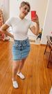 Saia jeans tamanho 46