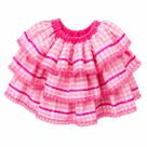 SAIA JUNINA ADULTO BABADO CORES SORTIDAS cores:rosa