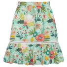 Saia Juvenil Look Jeans Midi Viscose Estampada - UNICA - 6