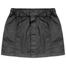 Saia Juvenil Look Jeans Resina Preto