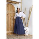 Saia Lisa Longa Jeans
